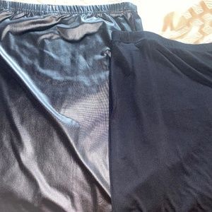 2 for 1 Black Midi Skirts XL